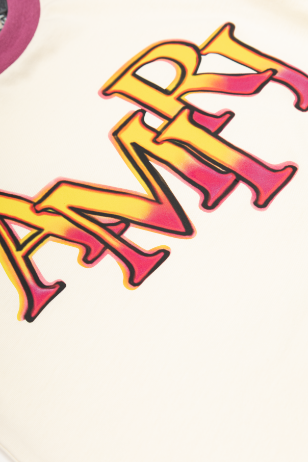 Amiri Kids T-shirt com logótipo estampado