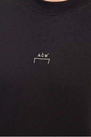 A-COLD-WALL* Striped logo-embroidered polo shirt