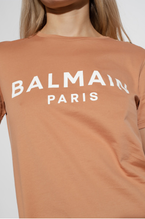 Balmain RIB T-shirt with logo