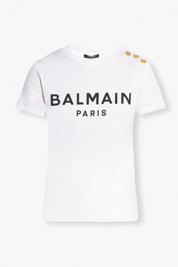 Balmain Balmain Kids logo-print lace-up sneakers