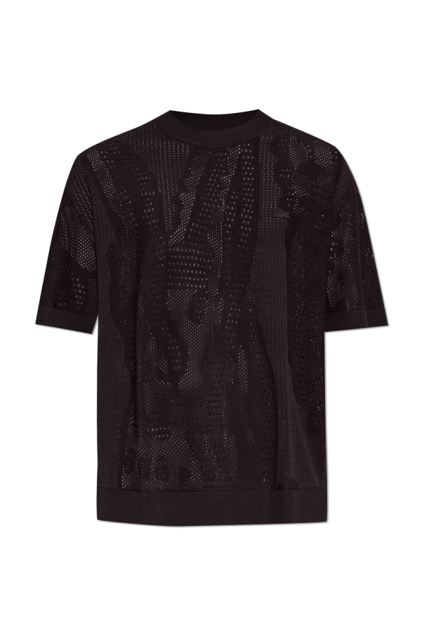 T-shirt with logo patch od Lacoste