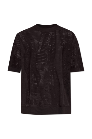 T-shirt with logo patch od Lacoste