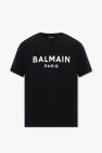 Balmain logo-print colour-block T-shirt