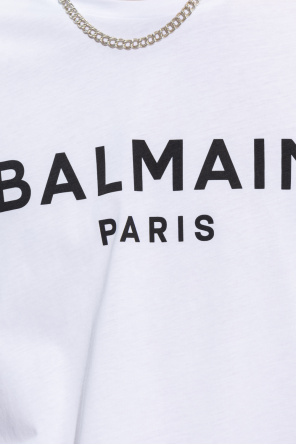 balmain silk T-shirt from organic cotton