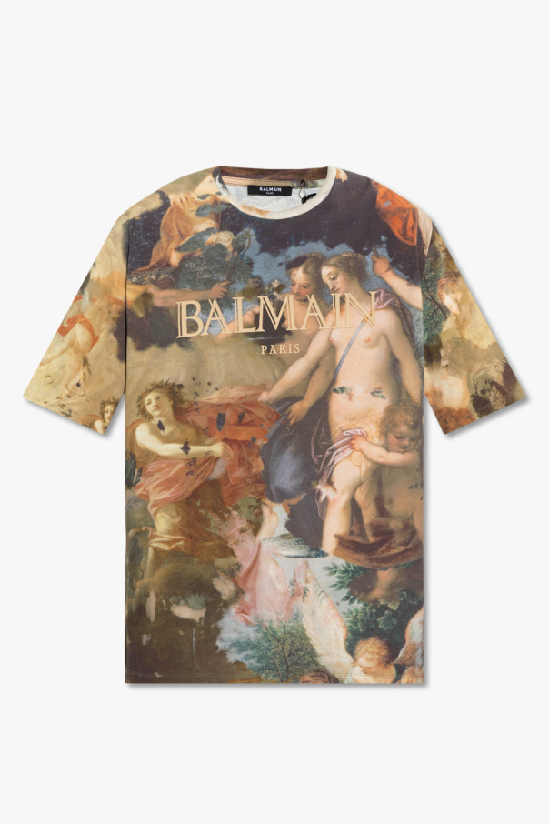 Balmain T-shirt with baroque motif