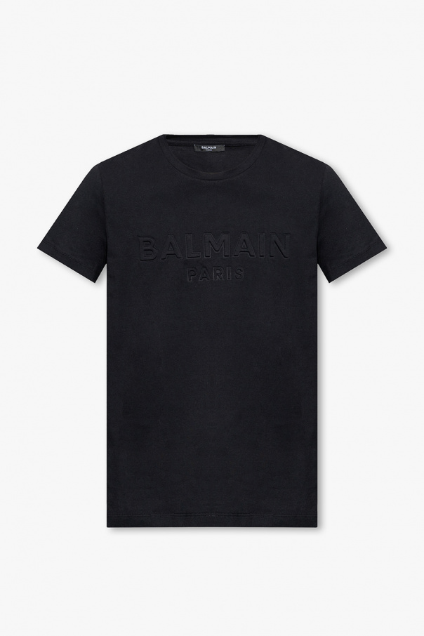 balmain Bomberjacken T-shirt with logo