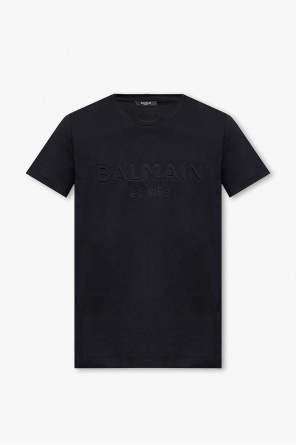 Balmain logo-print boxy T-shirt