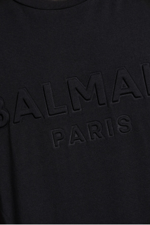 balmain Bomberjacken T-shirt with logo