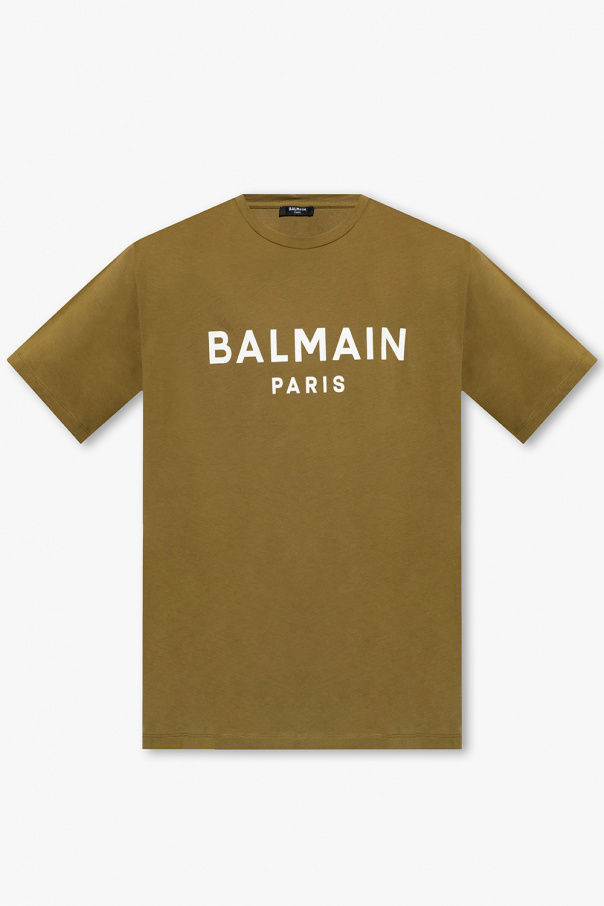Balmain Balmain Kids logo-print ruffle-detail dress