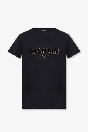 balmain amp Kids TEEN logo-jacquard long-sleeve jumper