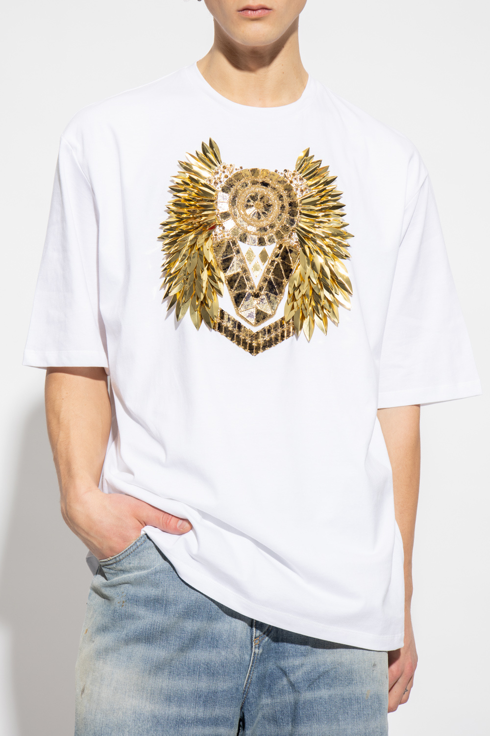 Balmain T-shirt with sequins