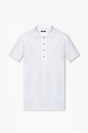 Balmain logo-print short-sleeve long T-shirt Nero
