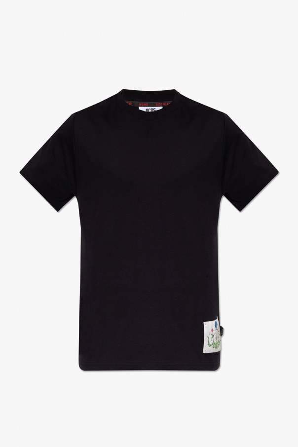 GCDS T-shirt Pullover Lacoste Graphic Circle preto