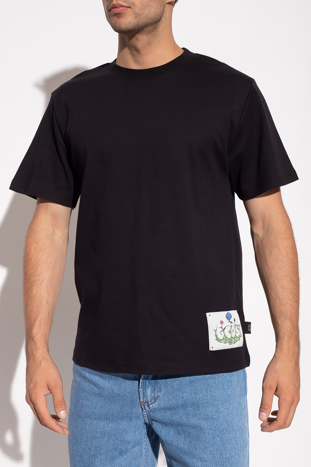 GCDS T-shirt Pullover Lacoste Graphic Circle preto