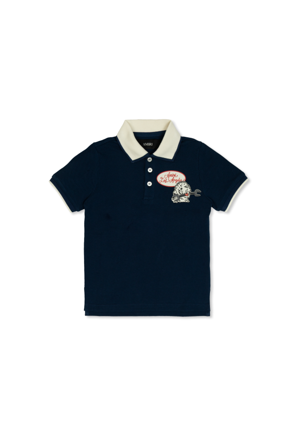 Polo with logo od Amiri Kids
