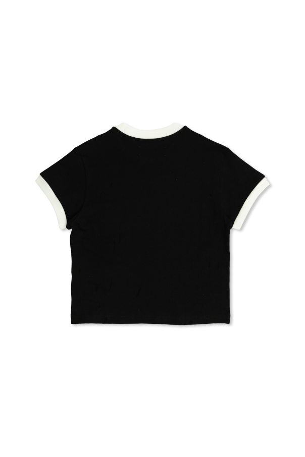 Amiri Kids Camiseta con estampado de acabado aterciopelado