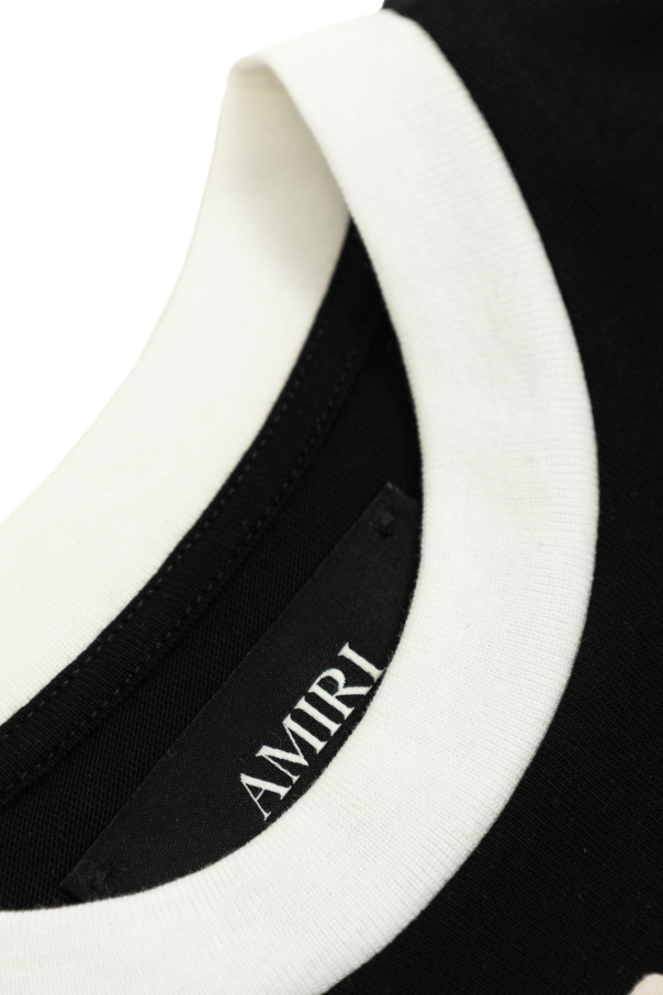 Amiri Kids Camiseta con estampado de acabado aterciopelado