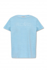Corneliani slogan-embossed logo T-shirt Blu