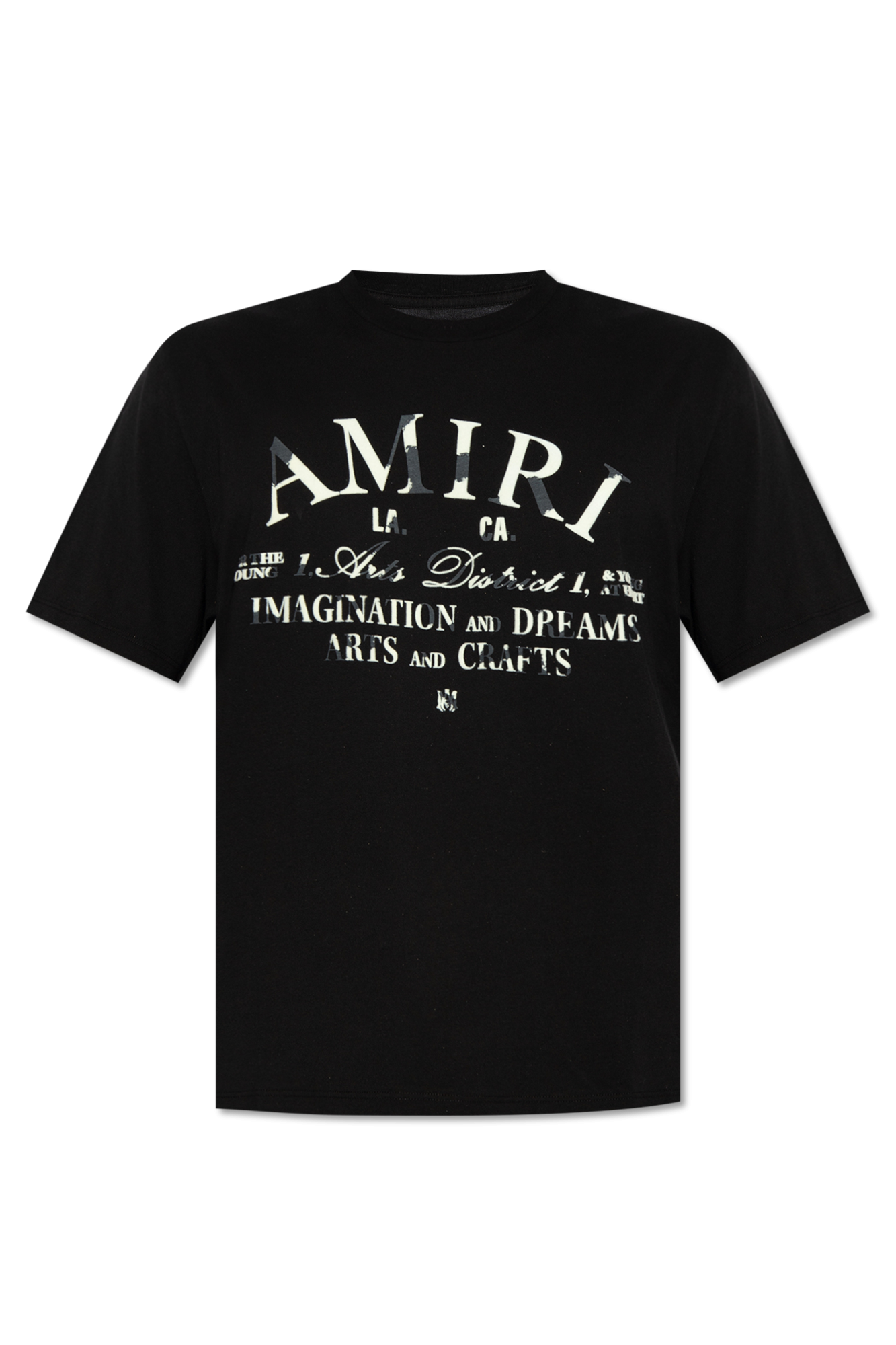 Amiri Vans Sketchy Exit Ss Erkek Siyah T-Shirt