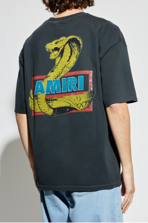 Amiri T-shirt with print and shimmering appliqués