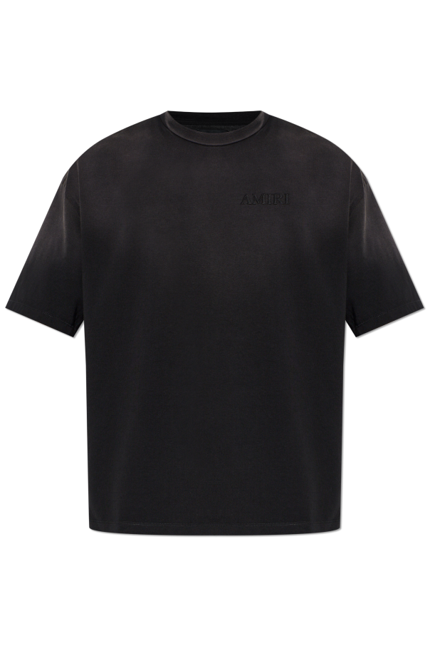 T-shirt with a colorful print on the back od Amiri
