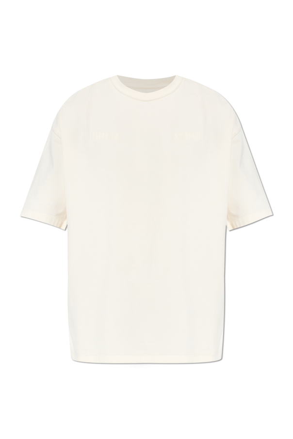 T-shirt with a colorful print on the back od Amiri