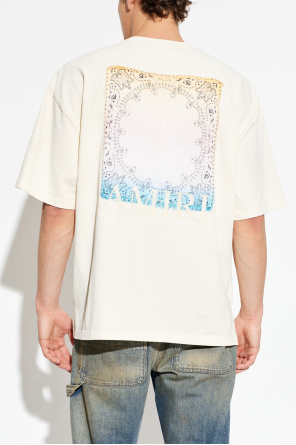 Amiri Camiseta con estampado colorido en la espalda