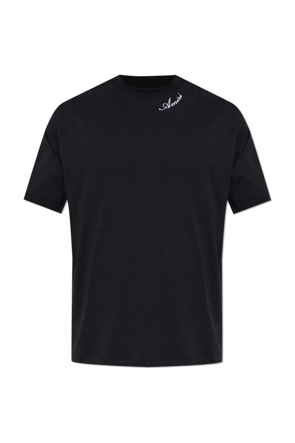T-shirt with embroidered logo od Amiri