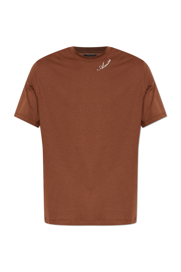 T-shirt with embroidered logo od Amiri