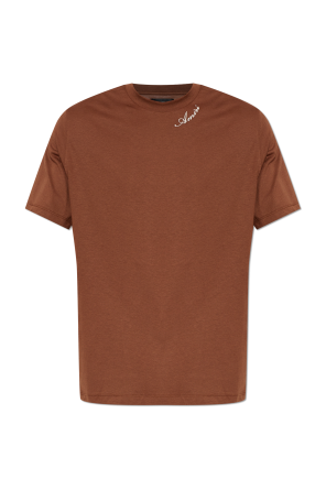 T-shirt with embroidered logo