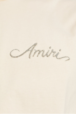 Amiri T-shirt z kolorowym nadrukiem na plecach