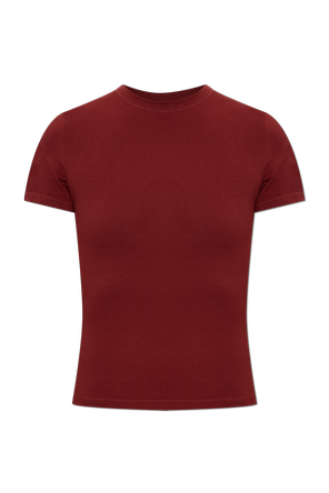 T-shirt com decote redondo