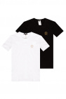 Tommy Hilfiger T-shirt met groot strepen logo in zwart