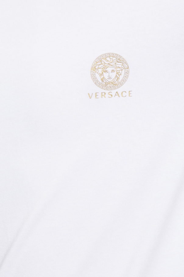 Versace Boxy Slub Tie Dye Shirt And Shorts Set