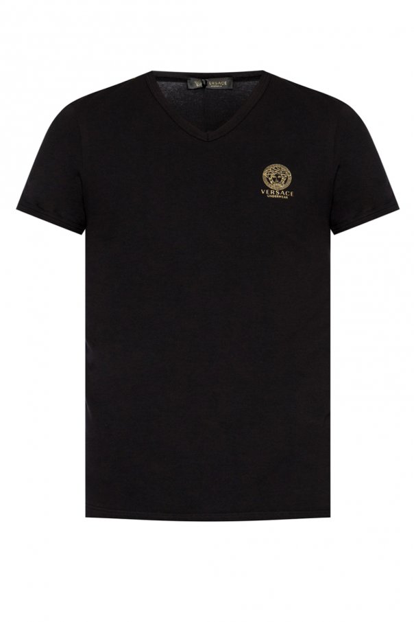 Versace T-shirt à manches longues et col rond sous-vêtements thermol