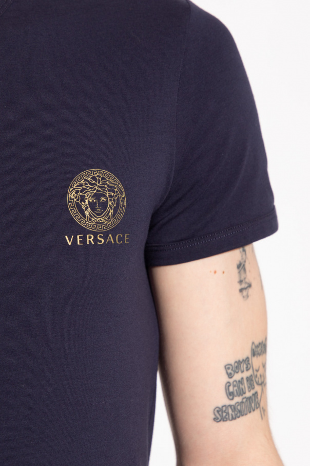 Versace T-shirt with bow-detail