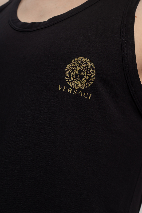 Versace Sleeveless top with logo