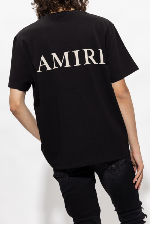 Amiri New Look Stribet t-shirt i marineblå