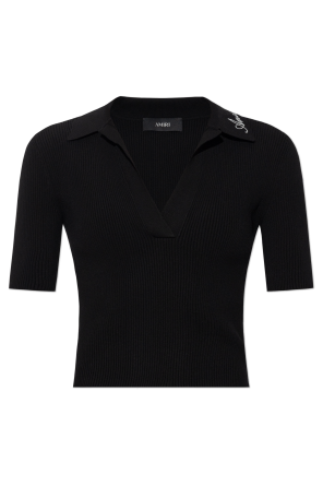 Polo with embroidered logo