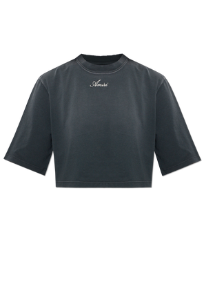 Cropped t-shirt with a ‘vintage’ effect