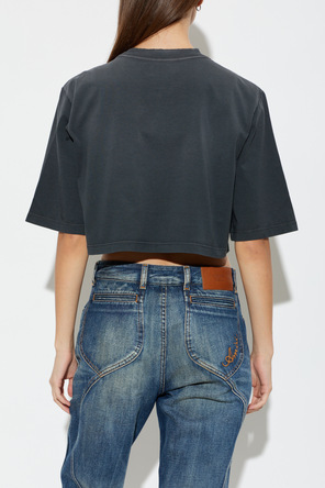 Amiri Cropped t-shirt with a ‘vintage’ effect