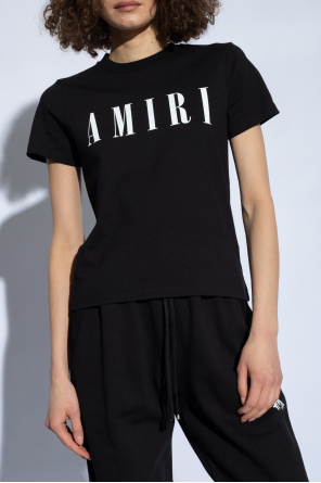 Amiri Cropped T-shirt with logo