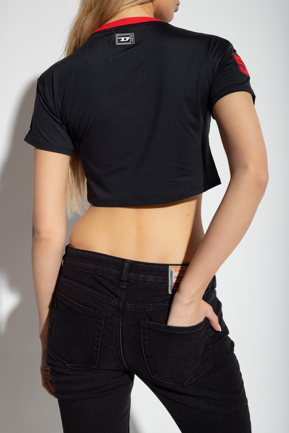 Diesel ‘AWTEE-BOURSTY’ cropped T-shirt