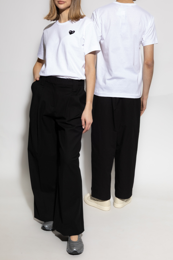 Comme des Garçons Play T-shirt with logo patch