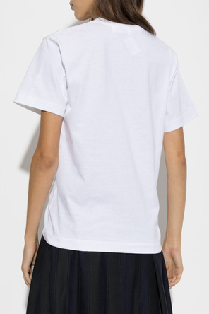 Comme des Garçons Play Cotton T-shirt with logo patch