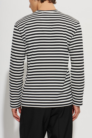 Comme des Garçons Play Bawełniany t-shirt z naszywką z logo