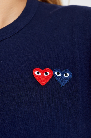 Comme des Garçons Play T-shirt with logo patches