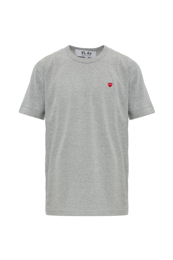 Cotton T-shirt with logo patch od Comme des Garçons Play