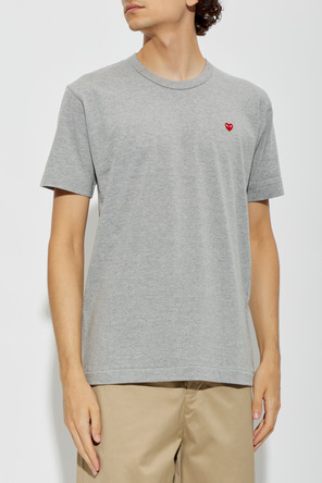 Comme des Garçons Play Cotton T-shirt with logo patch