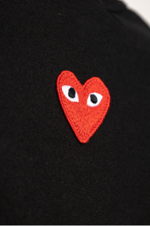 Comme des Garçons Play T-shirt z naszywką w kształcie logo